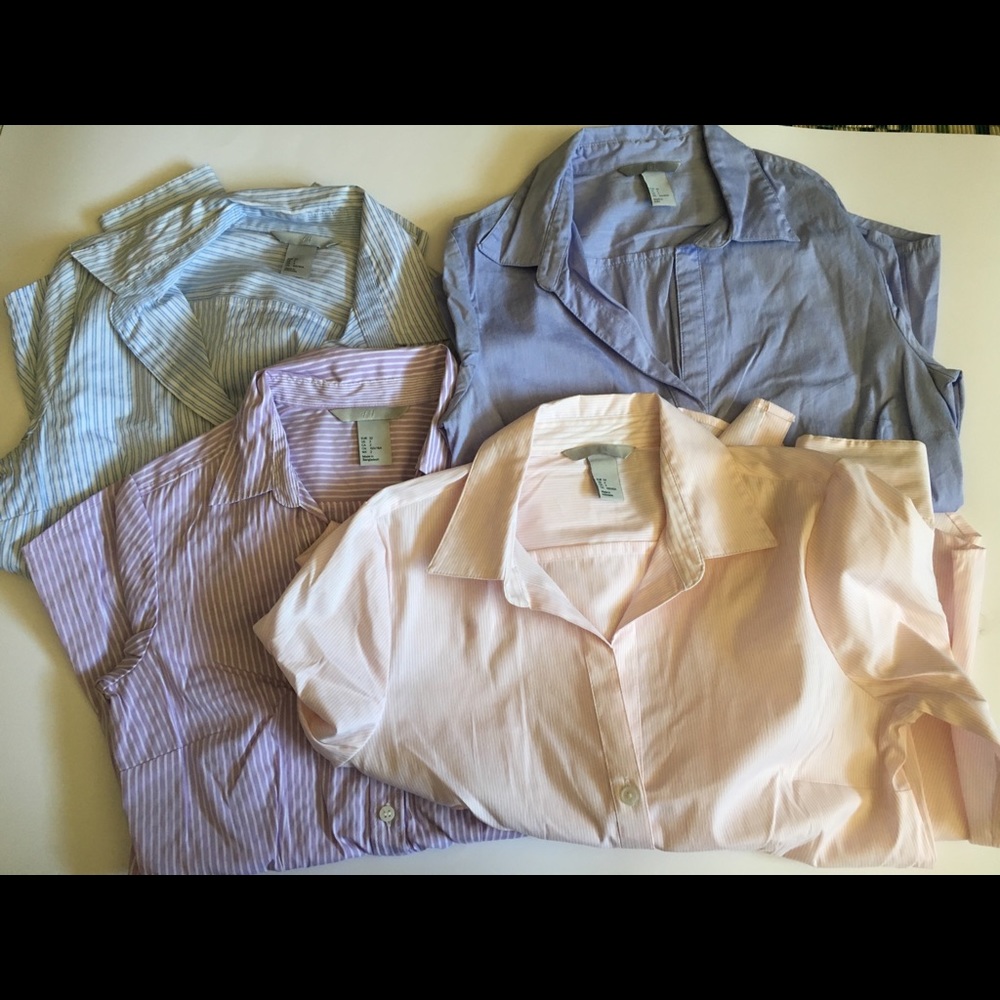 H&M button down work dress shirts